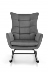 Design Plus Studio Kuchni & Salon Meblowy | BAZALTO fotel bujany popiel (1p1szt) | 2010001194903