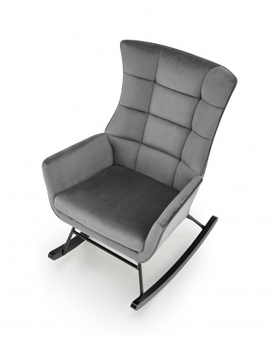 Design Plus Studio Kuchni & Salon Meblowy | BAZALTO fotel bujany popiel (1p1szt) | 2010001194903