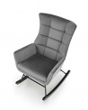 Design Plus Studio Kuchni & Salon Meblowy | BAZALTO fotel bujany popiel (1p1szt) | 2010001194903