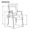 Design Plus Studio Kuchni & Salon Meblowy | BERGEN fotel czarny (1p4szt) | 2010001194897
