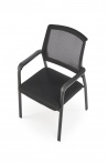 Design Plus Studio Kuchni & Salon Meblowy | BERGEN fotel czarny (1p4szt) | 2010001194897