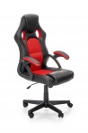 Design Plus Studio Kuchni & Salon Meblowy | BERKEL fotel gabinetowy czarno-czerwony (1p1szt) | 2010001187486