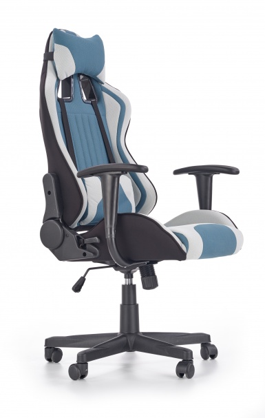 Design Plus Studio Kuchni & Salon Meblowy | CAYMAN fotel gabinetowy jasny popiel-turkusowy | 2010001159919