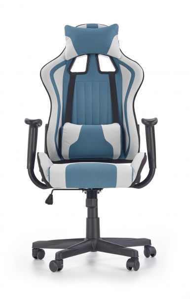 Design Plus Studio Kuchni & Salon Meblowy | CAYMAN fotel gabinetowy jasny popiel-turkusowy | 2010001159919