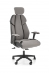 Design Plus Studio Kuchni & Salon Meblowy | CHRONO fotel gabinetowy popielato-czarny | 2010001195214