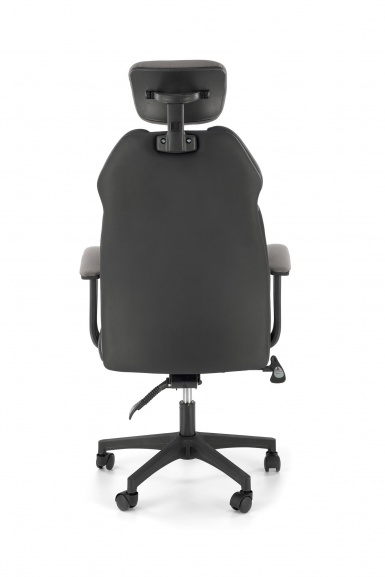 Design Plus Studio Kuchni & Salon Meblowy | CHRONO fotel gabinetowy popielato-czarny | 2010001195214