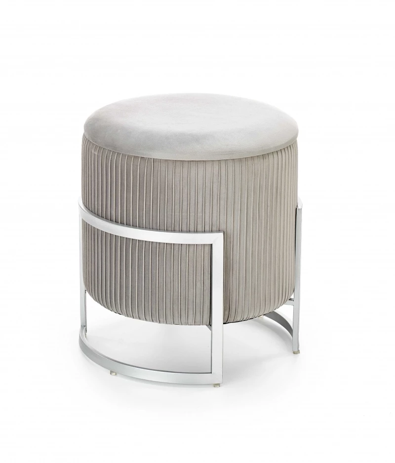 Design Plus Studio Kuchni & Salon Meblowy | CRICKET pufa jasny popiel (1p1szt) | 2010001190028