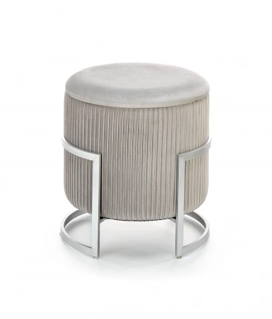 Design Plus Studio Kuchni & Salon Meblowy | CRICKET pufa jasny popiel (1p1szt) | 2010001190028