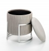 Design Plus Studio Kuchni & Salon Meblowy | CRICKET pufa jasny popiel (1p1szt) | 2010001190028