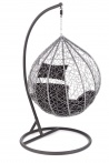 Design Plus Studio Kuchni & Salon Meblowy | EGGY fotel ogrodowy popielaty / czarny (3p1szt) | 2010001180869