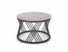 Design Plus Studio Kuchni & Salon Meblowy | FLAMINGO zestaw 2 ław, popielaty marmur/ czarny (2p1szt) | 2010001188667