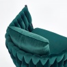 Design Plus Studio Kuchni & Salon Meblowy | AVATAR 2 fotel wypoczynkowy ciemny zielony/ czarny (1p2szt) | 2010001189701