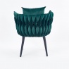 Design Plus Studio Kuchni & Salon Meblowy | AVATAR 2 fotel wypoczynkowy ciemny zielony/ czarny (1p2szt) | 2010001189701