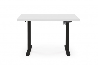 Design Plus Studio Kuchni & Salon Meblowy | B54 biurko z funkcją regulacji wysokości, blat - biały, stelaż - czarny (2p1szt) | 5905248137509