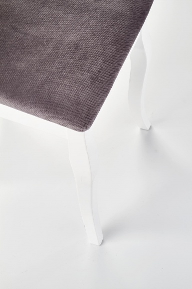 Design Plus Studio Kuchni & Salon Meblowy | BAROCK krzesło biały / popielaty (1p2szt) | 2010001178897