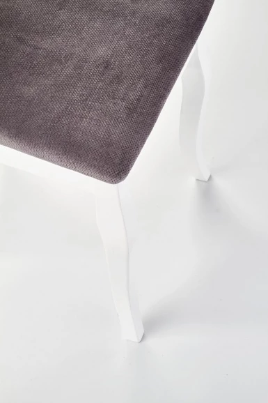 Design Plus Studio Kuchni & Salon Meblowy | BAROCK krzesło biały / popielaty (1p2szt) | 2010001178897