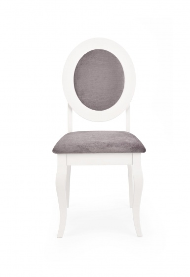 Design Plus Studio Kuchni & Salon Meblowy | BAROCK krzesło biały / popielaty (1p2szt) | 2010001178897