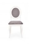 Design Plus Studio Kuchni & Salon Meblowy | BAROCK krzesło biały / popielaty (1p2szt) | 2010001178897