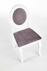 Design Plus Studio Kuchni & Salon Meblowy | BAROCK krzesło biały / popielaty (1p2szt) | 2010001178897
