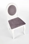 Design Plus Studio Kuchni & Salon Meblowy | BAROCK krzesło biały / popielaty (1p2szt) | 2010001178897