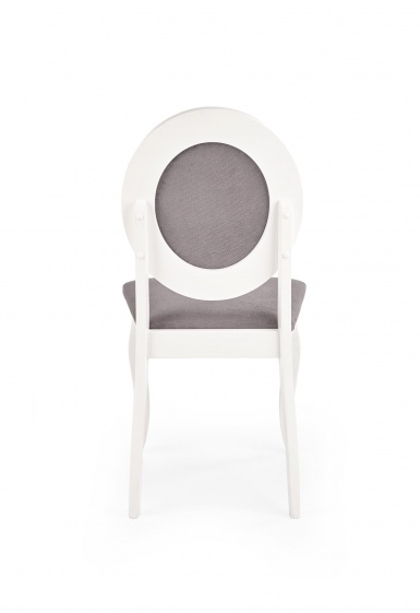 Design Plus Studio Kuchni & Salon Meblowy | BAROCK krzesło biały / popielaty (1p2szt) | 2010001178897