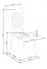 Design Plus Studio Kuchni & Salon Meblowy | BAROCK krzesło biały / popielaty (1p2szt) | 2010001178897