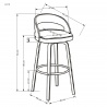Design Plus Studio Kuchni & Salon Meblowy | H110 hoker kremowy / orzechowy (1p2szt) | 2010001196211
