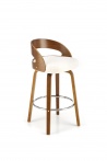 Design Plus Studio Kuchni & Salon Meblowy | H110 hoker kremowy / orzechowy (1p2szt) | 2010001196211