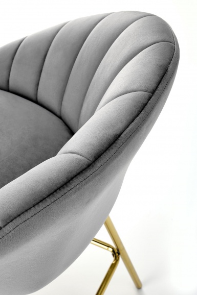 Design Plus Studio Kuchni & Salon Meblowy | H112 hoker popielaty / złoty (2p2szt) | 2010001196235