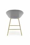Design Plus Studio Kuchni & Salon Meblowy | H112 hoker popielaty / złoty (2p2szt) | 2010001196235
