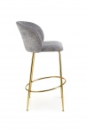 Design Plus Studio Kuchni & Salon Meblowy | H116 hoker popielaty / złoty (1p2szt) | 2010001196303