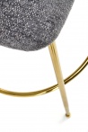 Design Plus Studio Kuchni & Salon Meblowy | H116 hoker popielaty / złoty (1p2szt) | 2010001196303