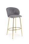 Design Plus Studio Kuchni & Salon Meblowy | H116 hoker popielaty / złoty (1p2szt) | 2010001196303