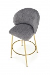 Design Plus Studio Kuchni & Salon Meblowy | H116 hoker popielaty / złoty (1p2szt) | 2010001196303