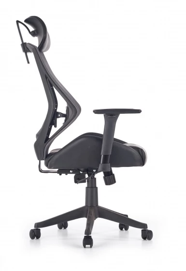 Design Plus Studio Kuchni & Salon Meblowy | HASEL fotel gabinetowy czarny / popiel | 2010001160113