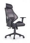 Design Plus Studio Kuchni & Salon Meblowy | HASEL fotel gabinetowy czarny / popiel | 2010001160113