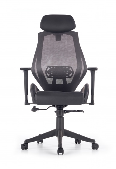 Design Plus Studio Kuchni & Salon Meblowy | HASEL fotel gabinetowy czarny / popiel | 2010001160113
