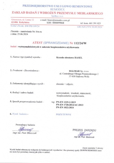 Design Plus Studio Kuchni & Salon Meblowy | HASEL fotel gabinetowy czarny / popiel | 2010001160113