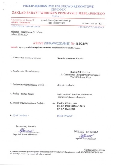 Design Plus Studio Kuchni & Salon Meblowy | HASEL fotel gabinetowy czarny / popiel | 2010001160113