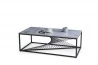 Design Plus Studio Kuchni & Salon Meblowy | INFINITY 2 ława, popielaty marmur / czarny (2p1szt) | 2010001188674
