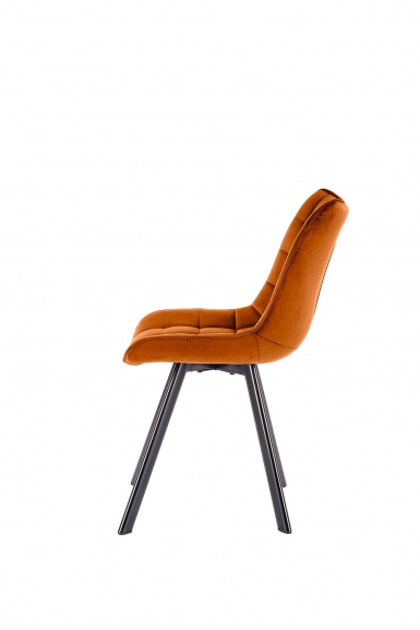 Design Plus Studio Kuchni & Salon Meblowy | K332 krzesło nogi - czarne, siedzisko - cynamonowy (1p2szt) | 2010001201564