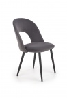 Design Plus Studio Kuchni & Salon Meblowy | K384 krzesło popielaty / czarny (1p4szt) | 2010001177784