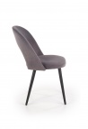 Design Plus Studio Kuchni & Salon Meblowy | K384 krzesło popielaty / czarny (1p4szt) | 2010001177784