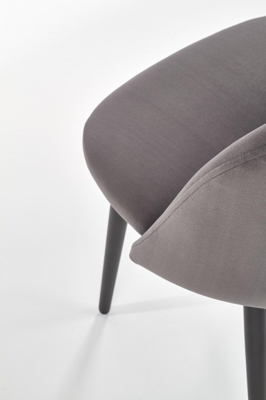 Design Plus Studio Kuchni & Salon Meblowy | K384 krzesło popielaty / czarny (1p4szt) | 2010001177784