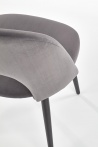 Design Plus Studio Kuchni & Salon Meblowy | K384 krzesło popielaty / czarny (1p4szt) | 2010001177784