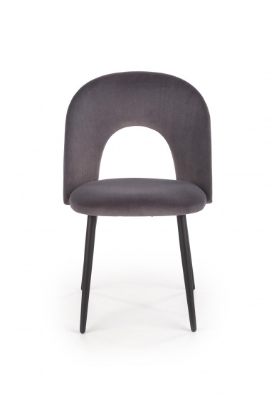 Design Plus Studio Kuchni & Salon Meblowy | K384 krzesło popielaty / czarny (1p4szt) | 2010001177784