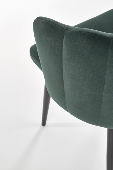 Design Plus Studio Kuchni & Salon Meblowy | K386 krzesło ciemny zielony (1p2szt) | 2010001177814