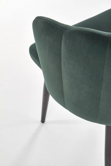 Design Plus Studio Kuchni & Salon Meblowy | K386 krzesło ciemny zielony (1p2szt) | 2010001177814