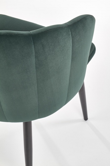Design Plus Studio Kuchni & Salon Meblowy | K386 krzesło ciemny zielony (1p2szt) | 2010001177814