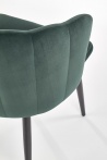 Design Plus Studio Kuchni & Salon Meblowy | K386 krzesło ciemny zielony (1p2szt) | 2010001177814